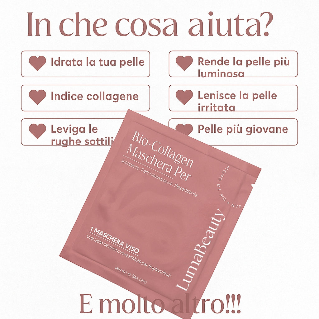 Maschera al bio-collagene attivo (4 pezzi)