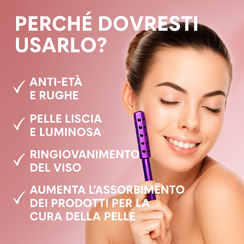 “LumaBeauty LuxeLift™ – Rullo Drenante per il Massaggio Linfatico”