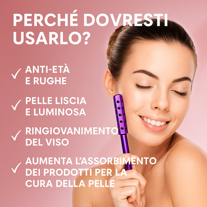 “LumaBeauty LuxeLift™ – Rullo Drenante per il Massaggio Linfatico”