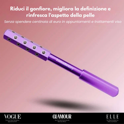 “LumaBeauty LuxeLift™ – Rullo Drenante per il Massaggio Linfatico”