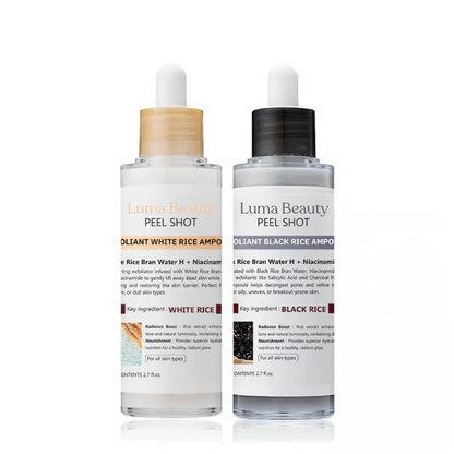Duo di Fiale Illuminanti al Riso Peel Shot di Luma Beauty